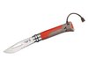 Opinel-Messer Nr. 8 Outdoor, rostfrei, Griff grau/rot